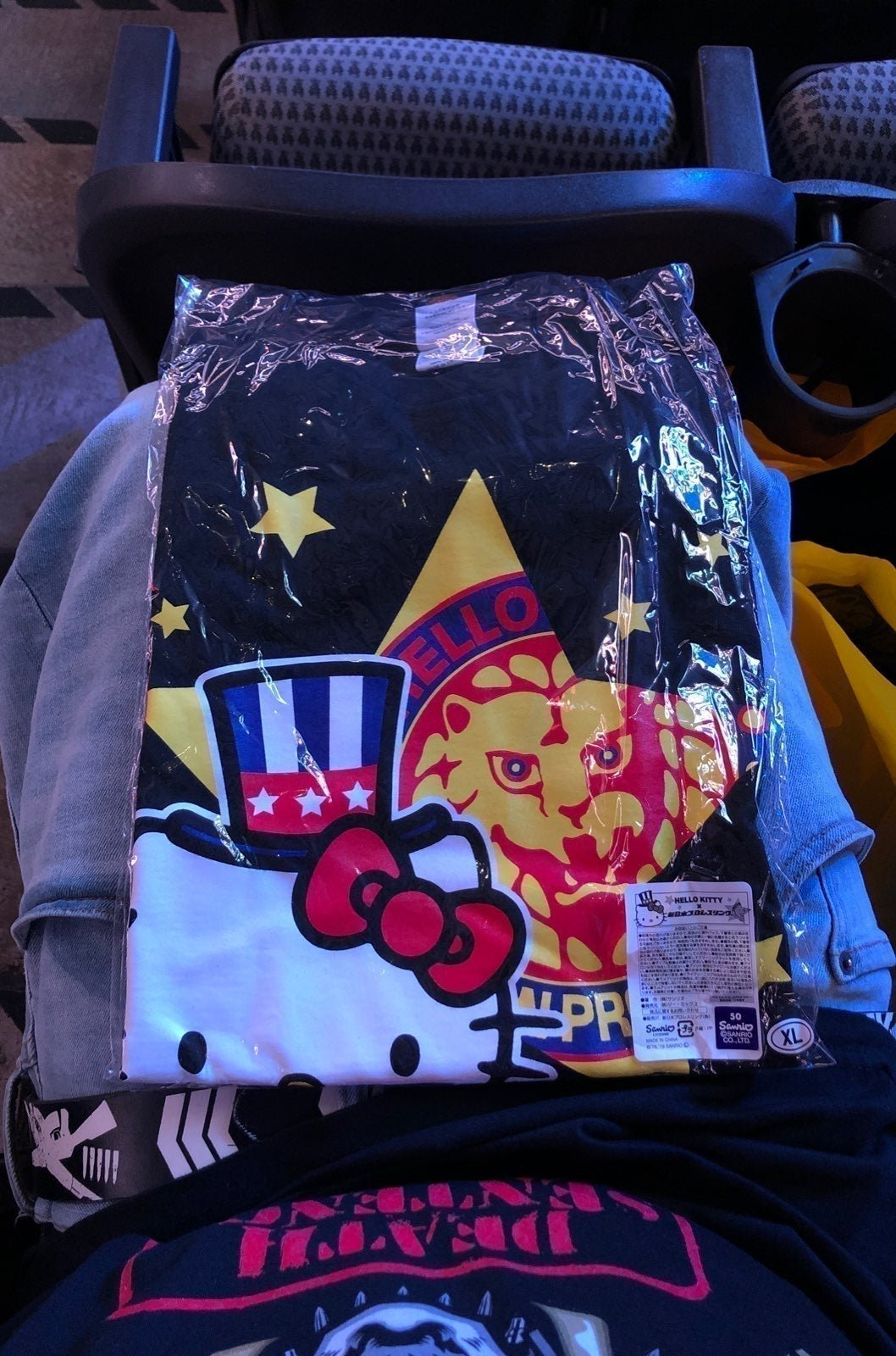 NJPW x Hello Kitty TEXAS Shirt XL G1 Dallas bullet club omega bucks wwe aew wwf