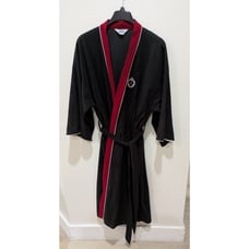 RCA Robe Corporation of America Robe Men's 1X Black Red with Tie Classic Vintage