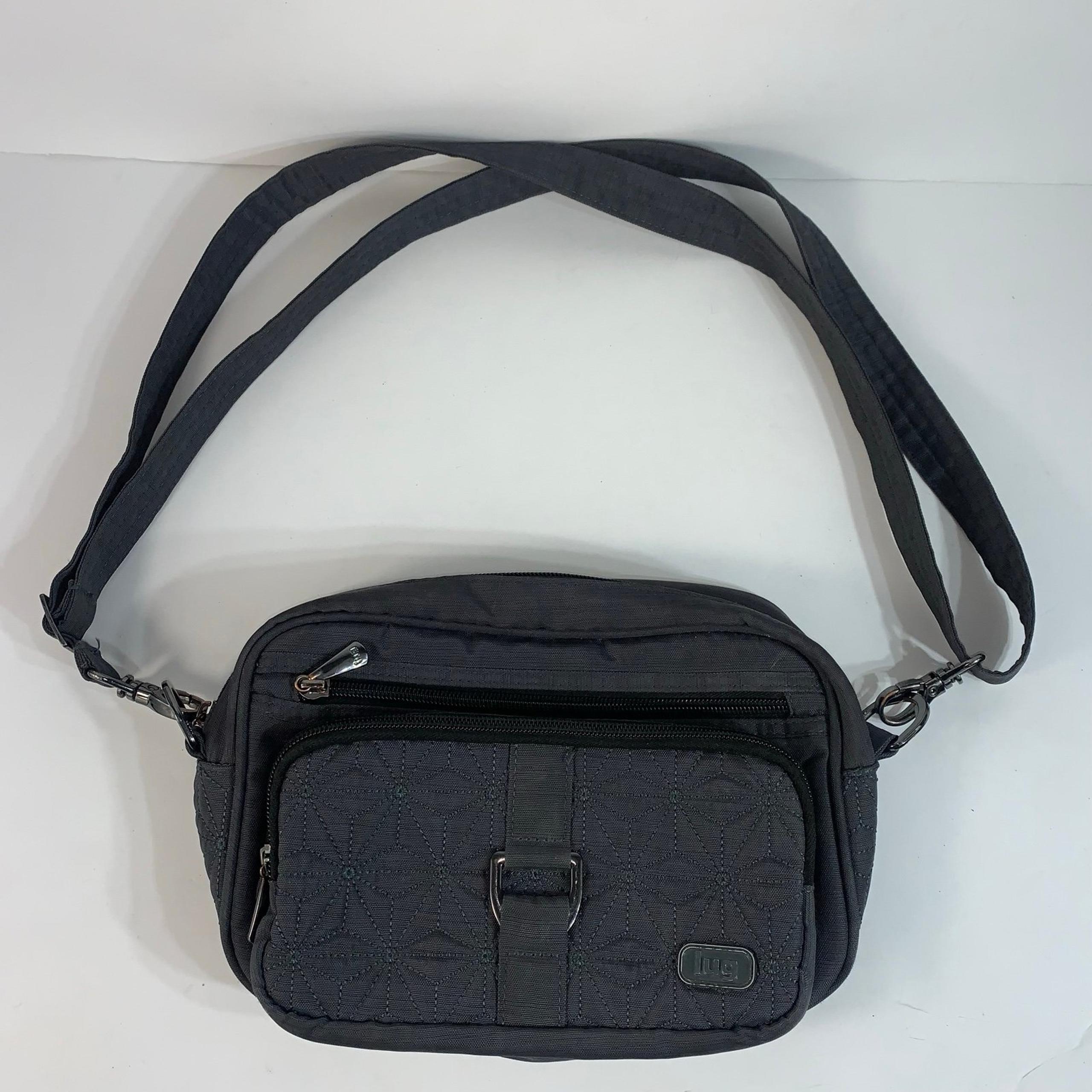 LUG Carousel Gray Zipper Convertible Women’s Crossbody Bag