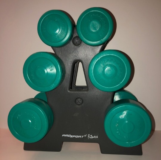 6 piece Vinyl Coated dumbbell set