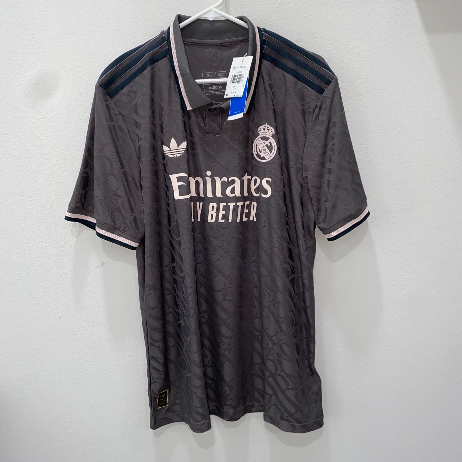 AUTHENTIC Real Madrid 2024/25 Adidas HEAT.RDY Third Jersey Men’s Size XL