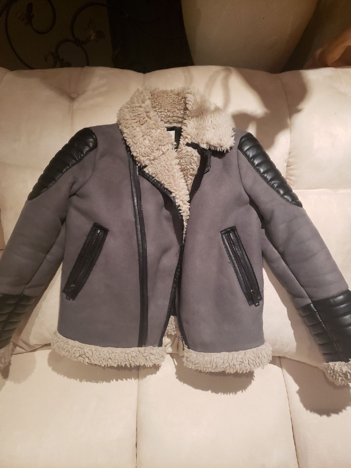 Diesel shearling grey black and cream Fa