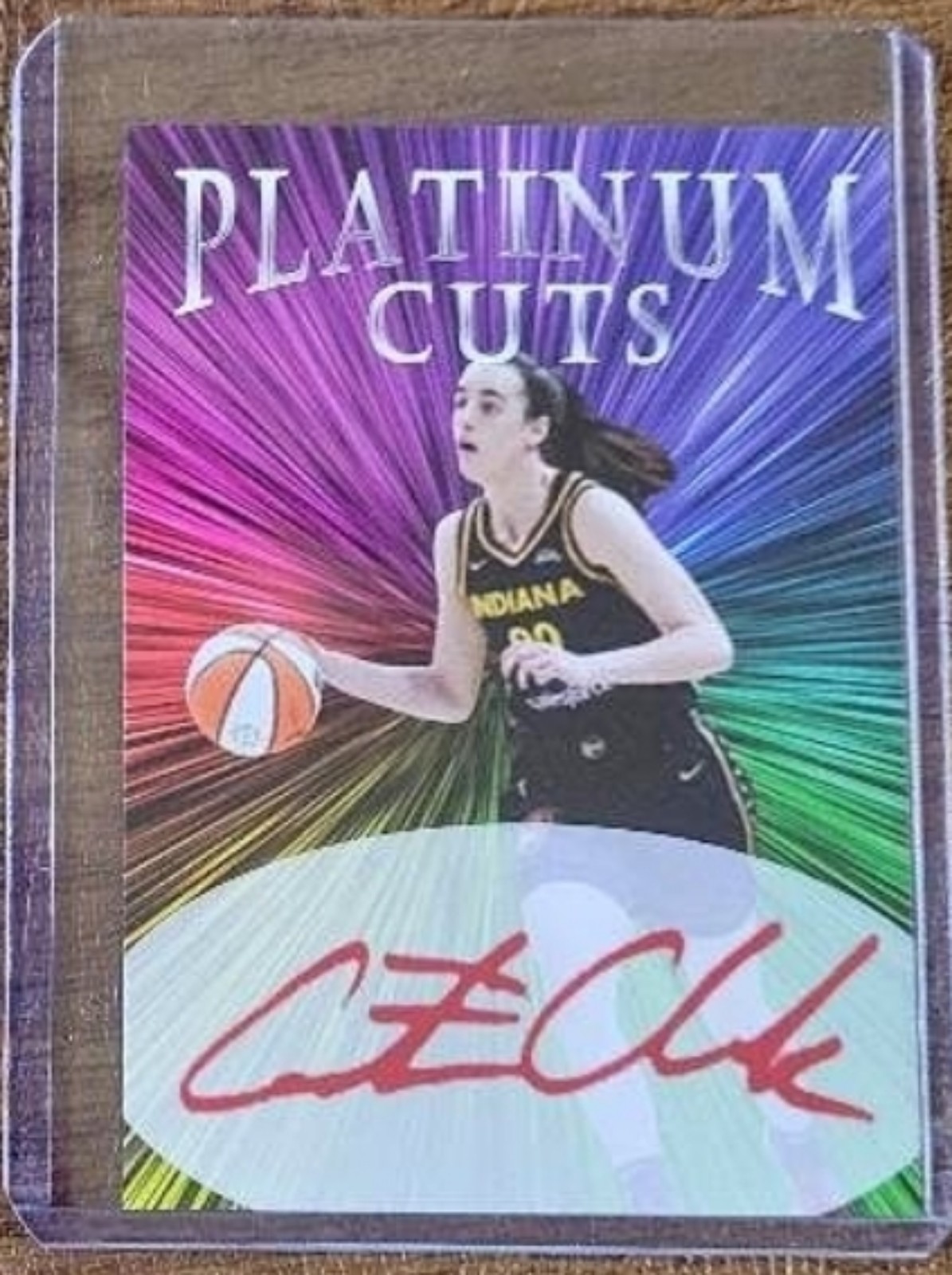 Caitlin Clark Platinum Cuts facs autos Indiana Fever WNBA only 1000 made