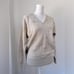 NWT Vintage ‘80s Rochelle California Beige V-Neck Sweater