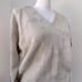 NWT Vintage ‘80s Rochelle California Beige V-Neck Sweater