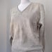 NWT Vintage ‘80s Rochelle California Beige V-Neck Sweater