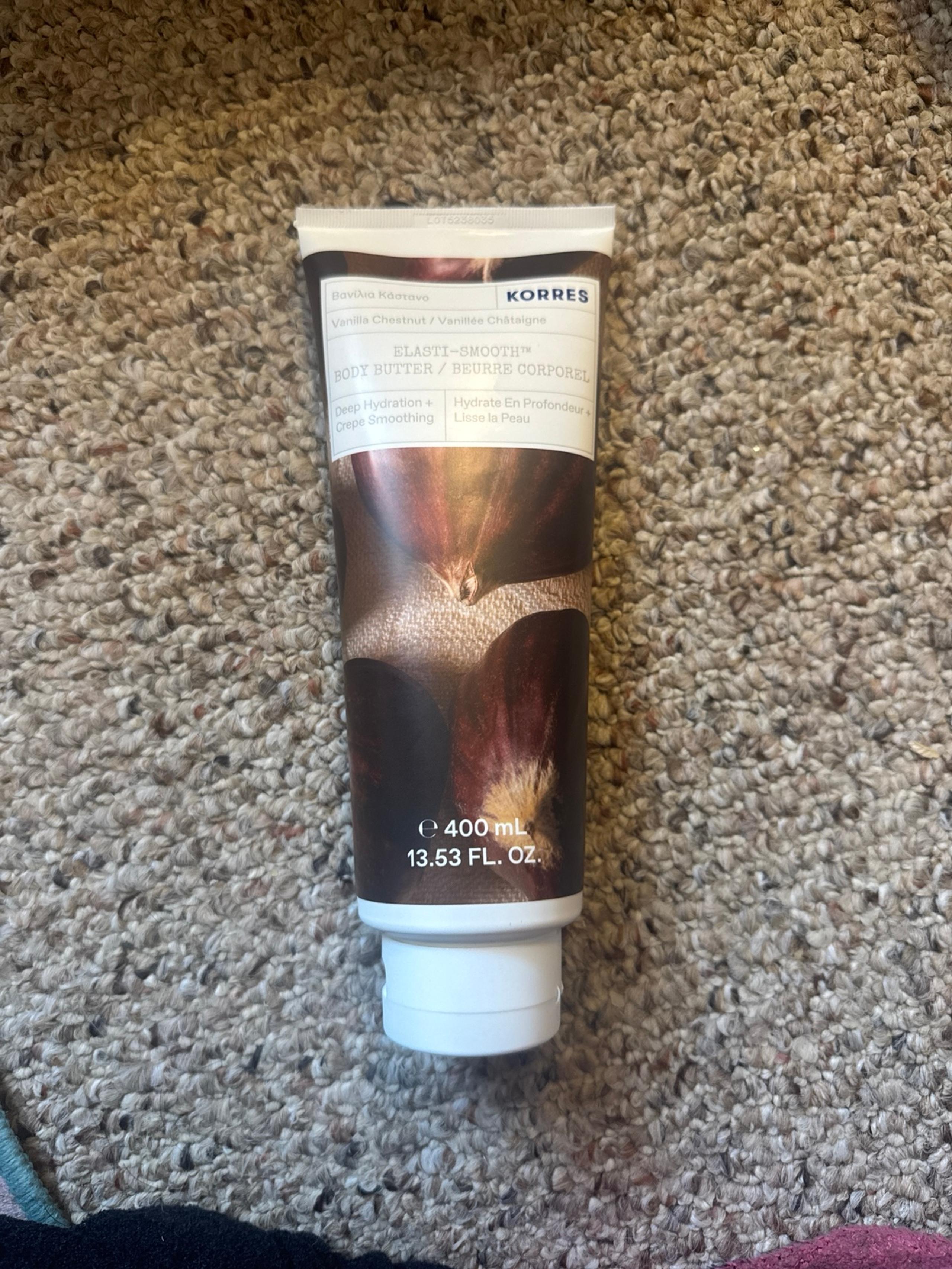 New korres vanilla chestnut supersize body butter