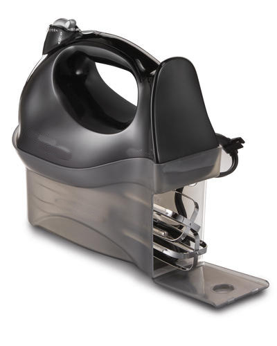 Hand Mixer with Snap-on Case, Black