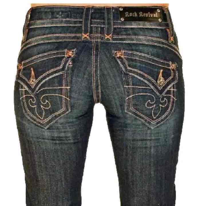 NEW ROCK REVIVAL GWEN BOOT JEANS Size 26