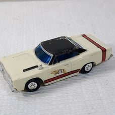 VINTAGE IDEAL MOTORIFIC PLYMOUTH GTX Battery Operated Car white 1969 FOR PARTS