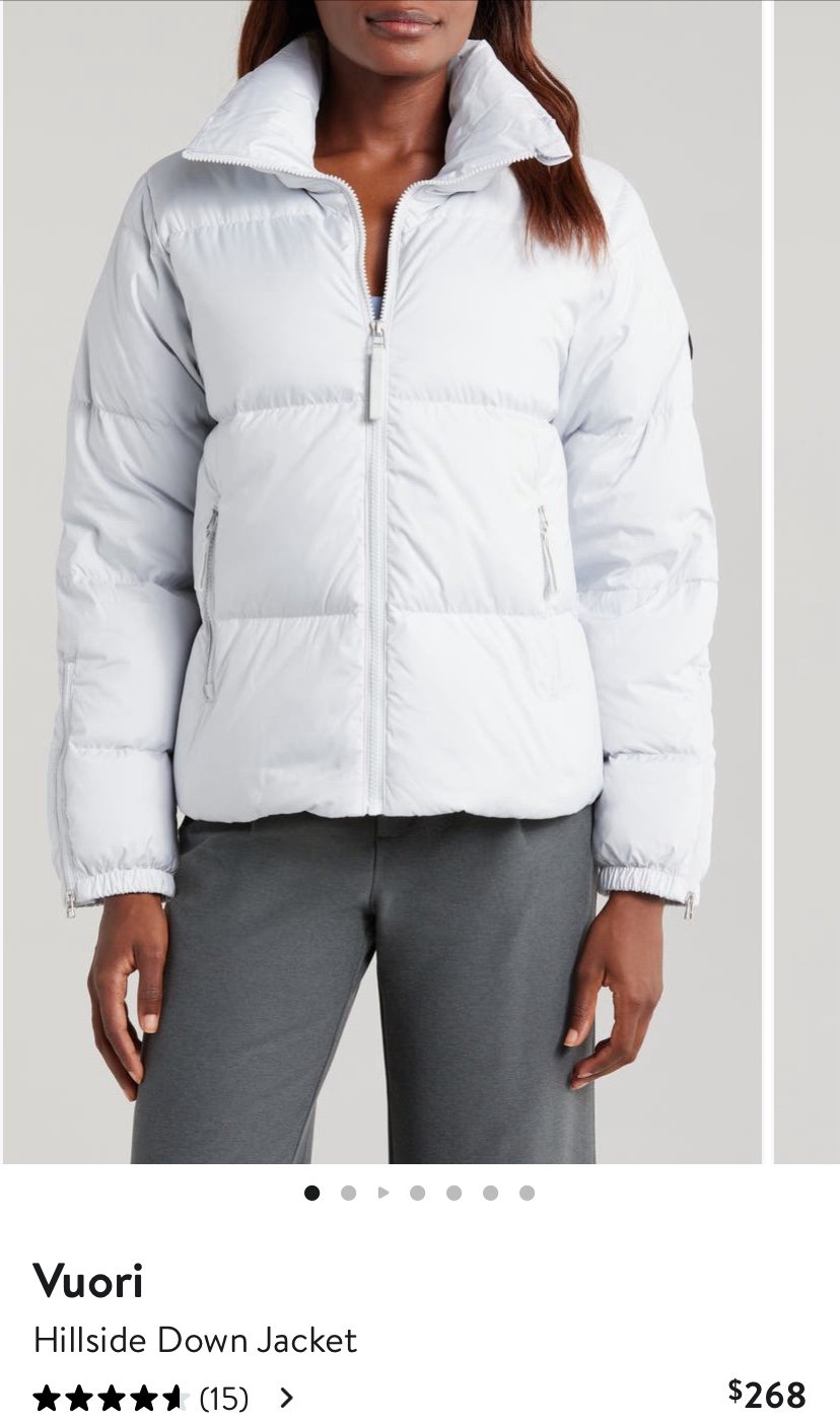 New Vuori Jacket size medium Hillside Down Jacket Women's Heavyweight Down