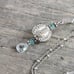 Sterling silver aquamarine gemstone necklace