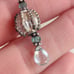 Sterling silver aquamarine gemstone necklace