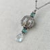 Sterling silver aquamarine gemstone necklace