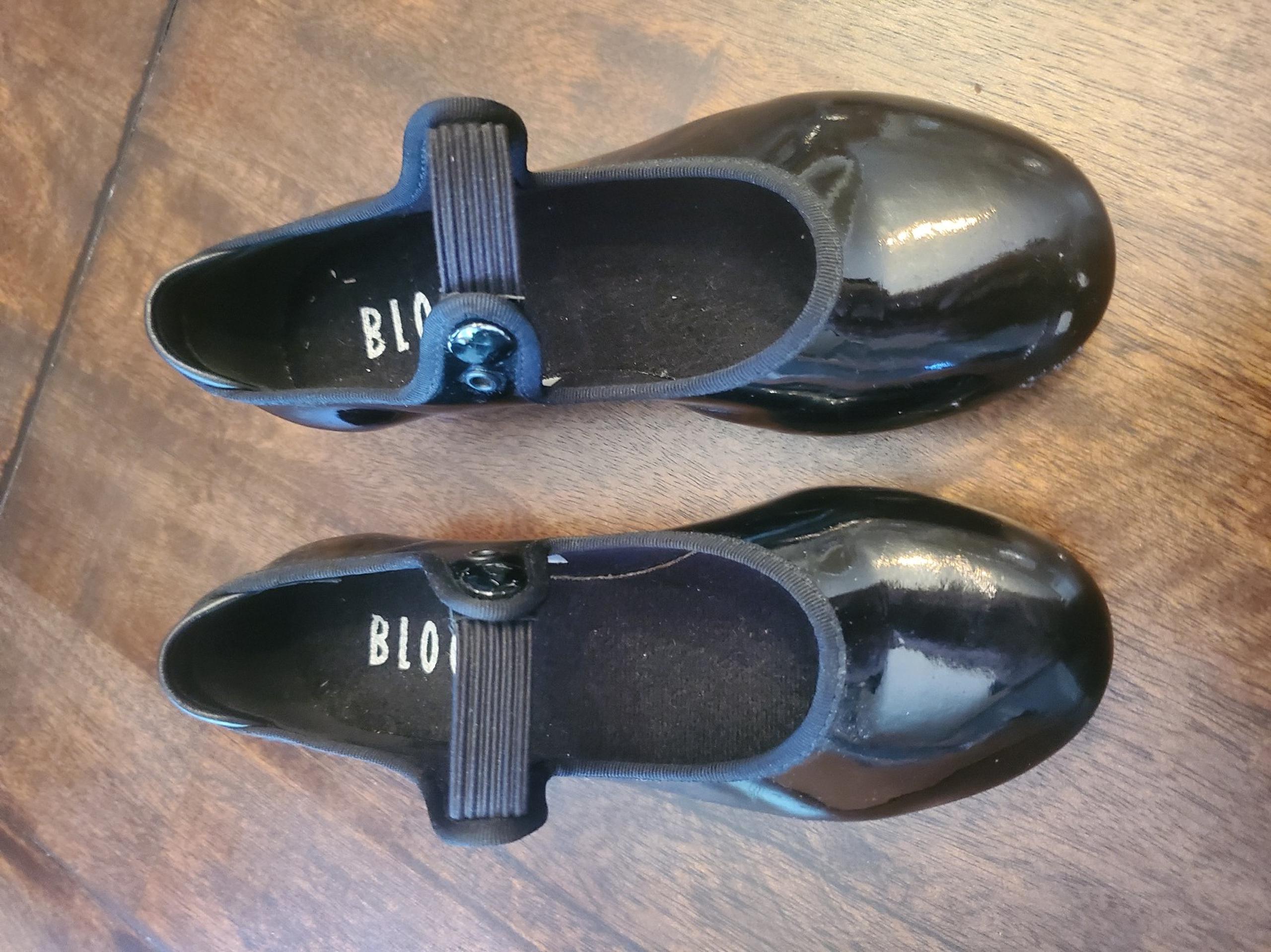 Bloch dance tap shoes girls size 12W