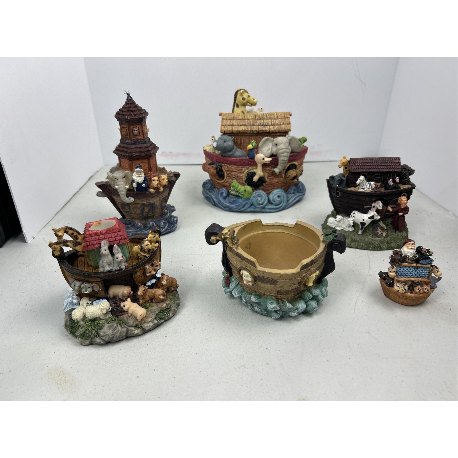 Noah's Ark Lot of 6 Decorative Collectible Figurines