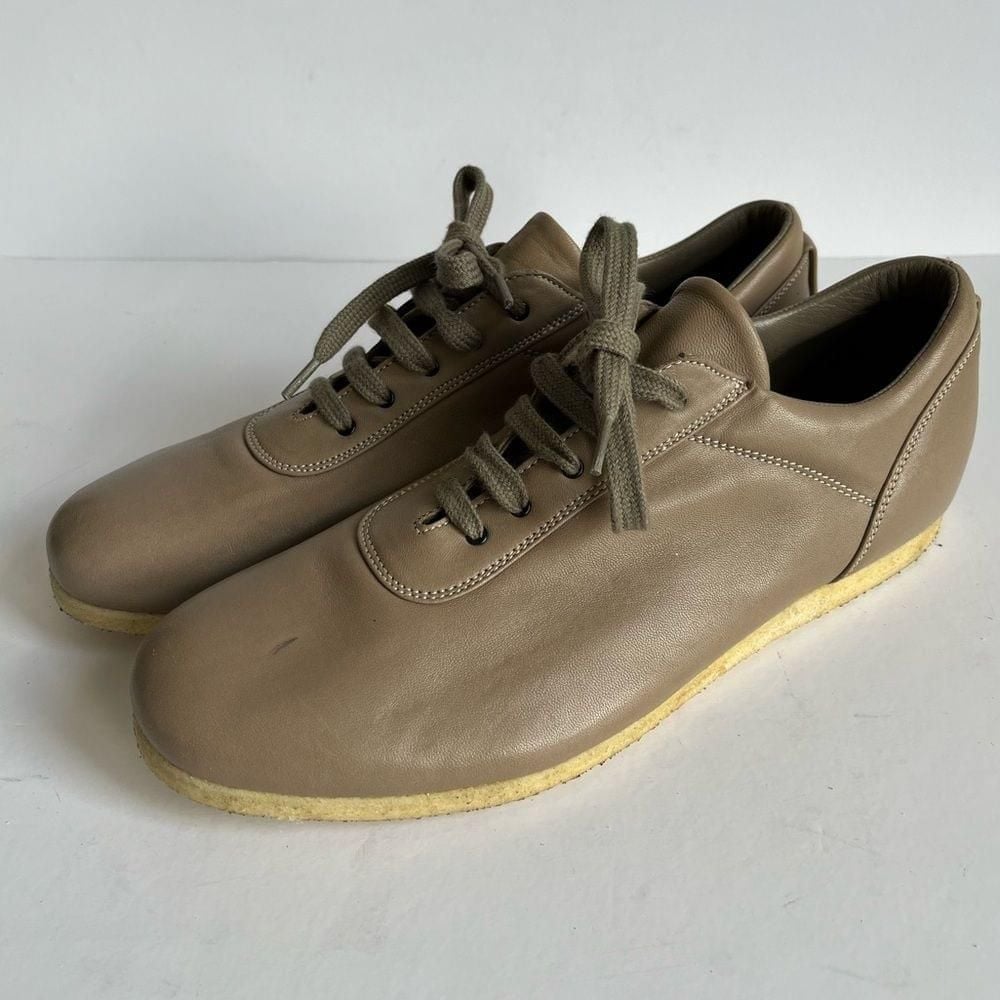 Fausto Santini tan Soft leather oxford sneakers Rubber sole size 41 (US 9)