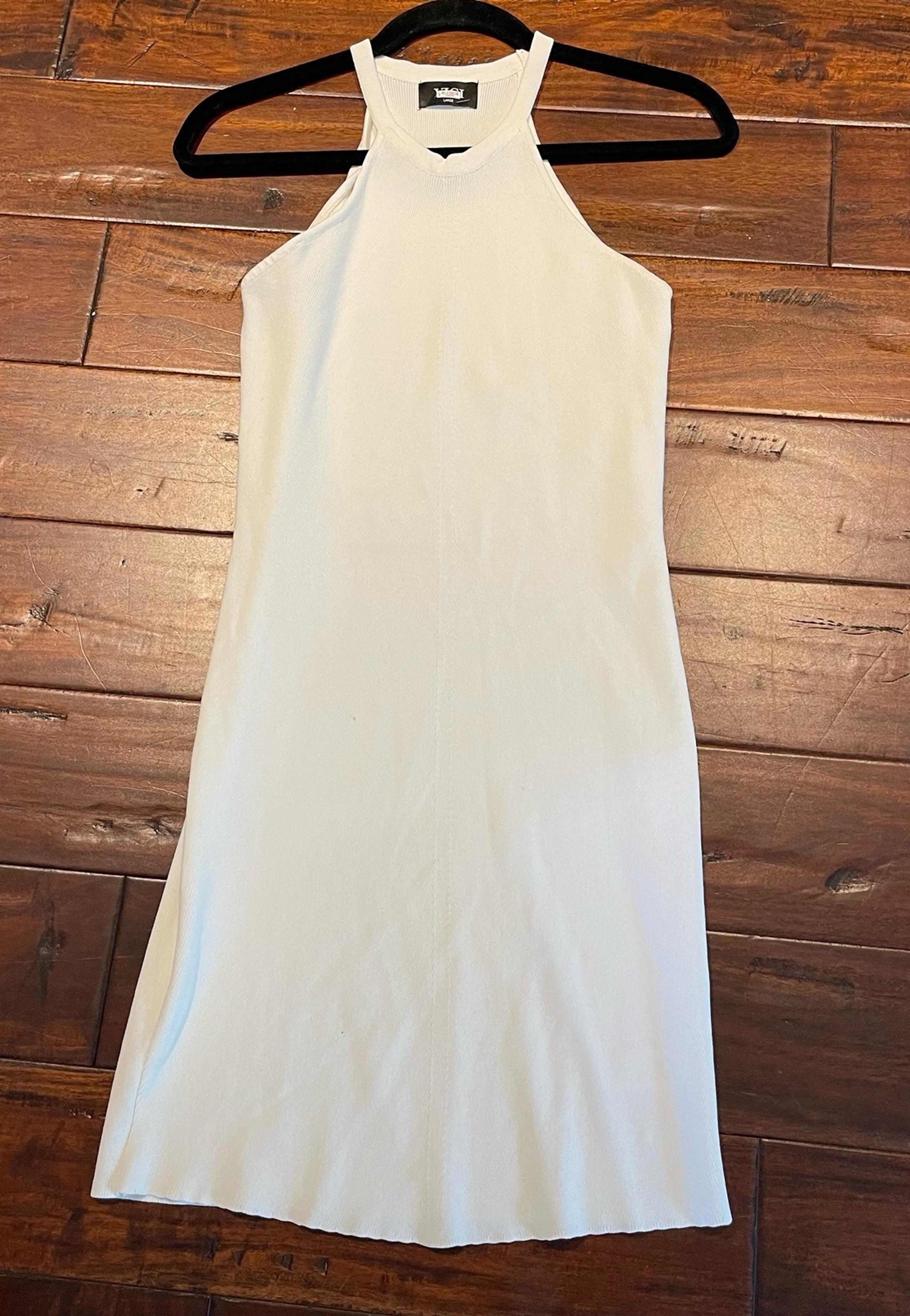 Vici white sleeveless knit dress