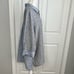 Habitat Grey Blue Stripe Colorblock Button Up Tunic Shirt Linen Large Lagenlook