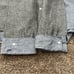 Habitat Grey Blue Stripe Colorblock Button Up Tunic Shirt Linen Large Lagenlook