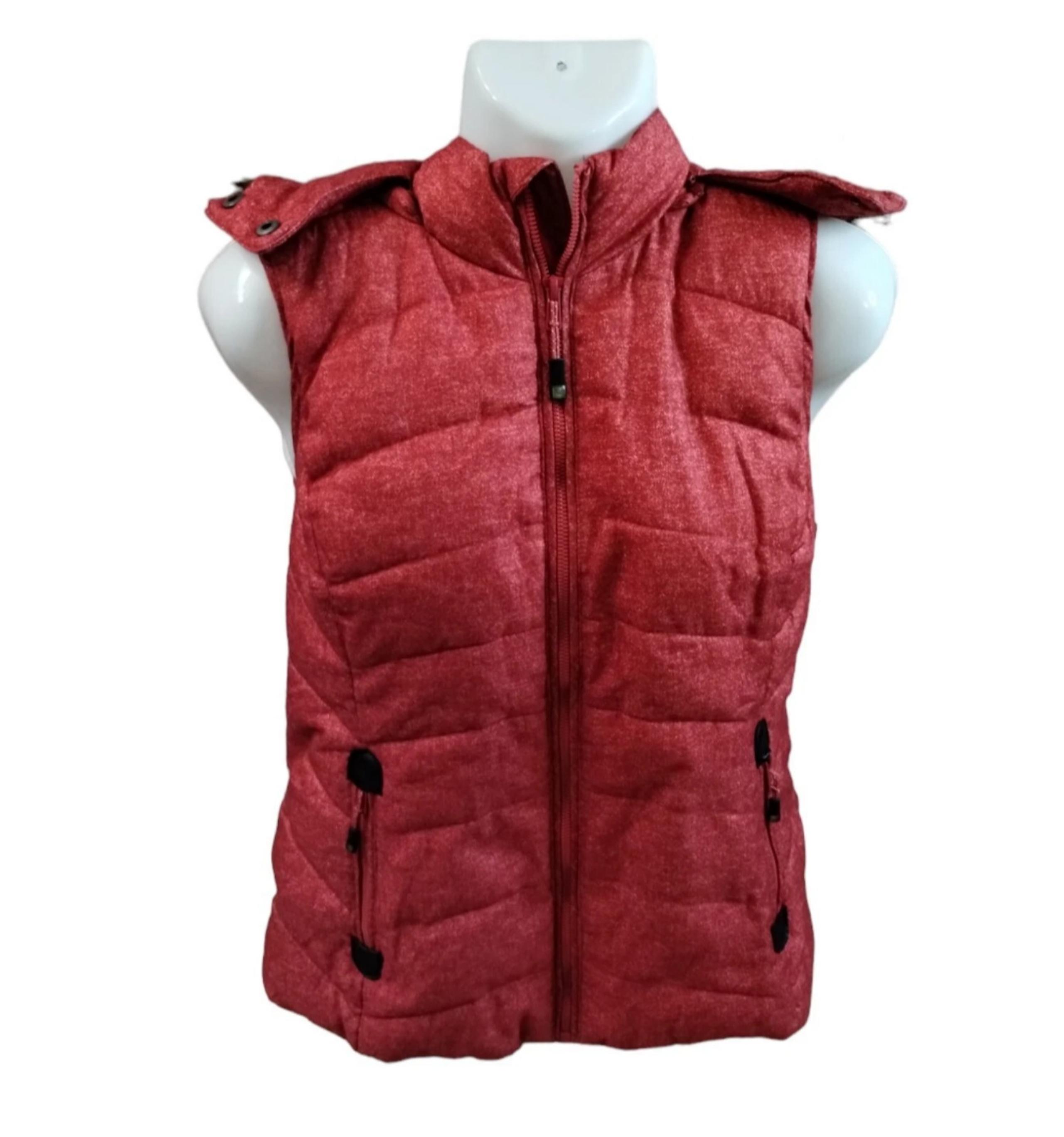 Green Tea Puffer Vest Womens Size Small Pumpkin Rust Zip Soft Lining Faux Fur