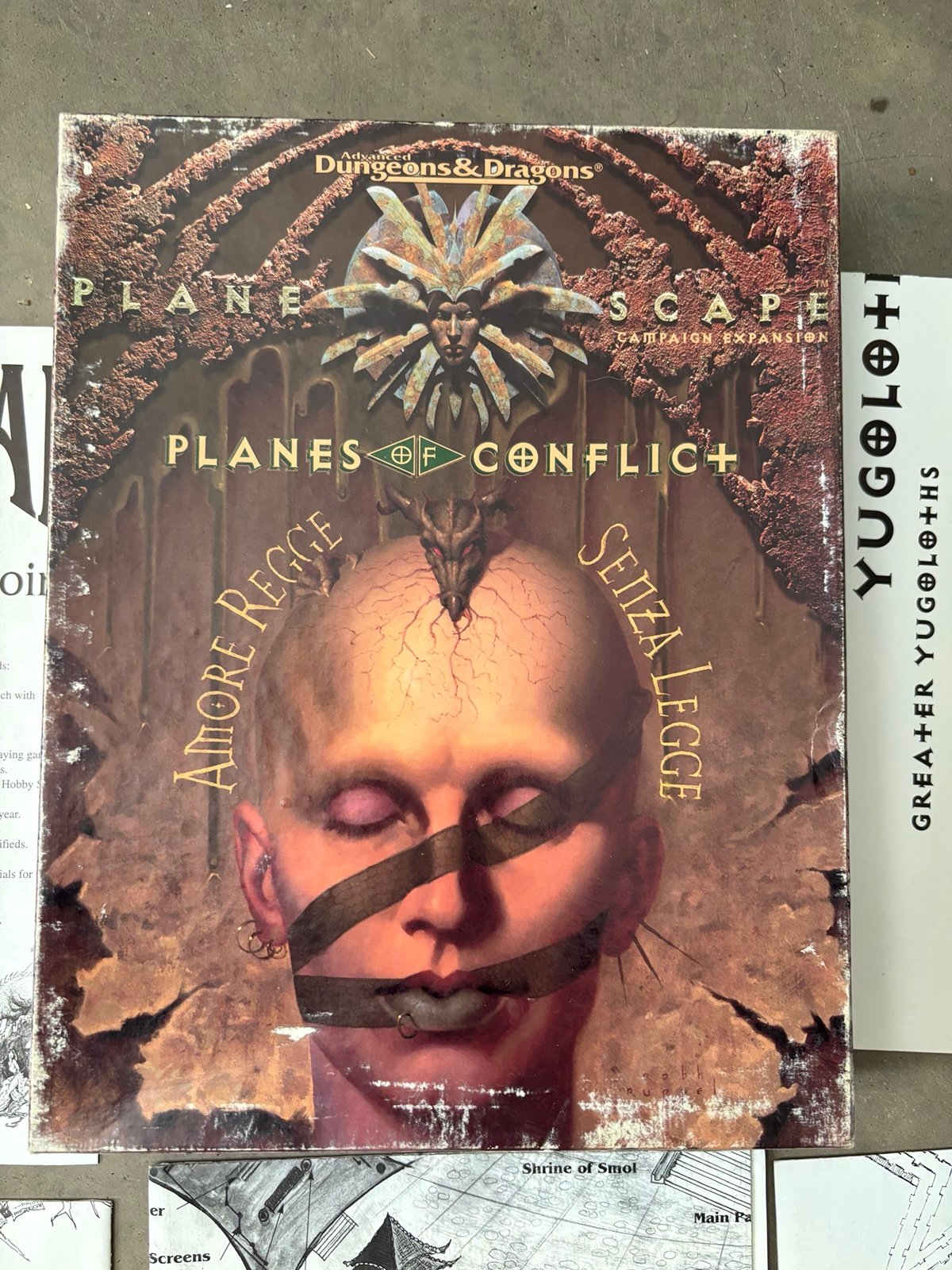 PLANES OF CONFLICT BOX SET Planescape Dungeons & Dragons AD&D TSR 1995 VERY RARE
