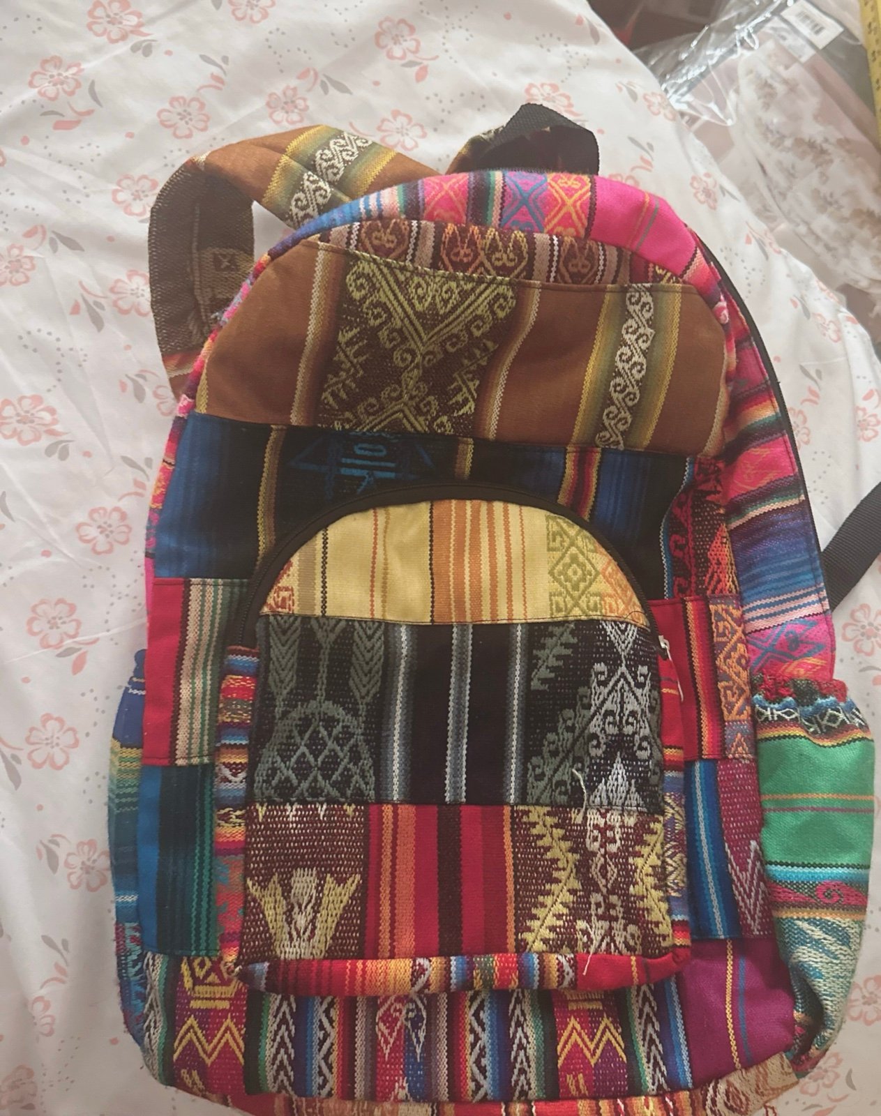 Backpack beautiful colored pattern