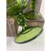 Indiana Glass Avocado Green Kings Crown Thumbprint Wine Glasses.