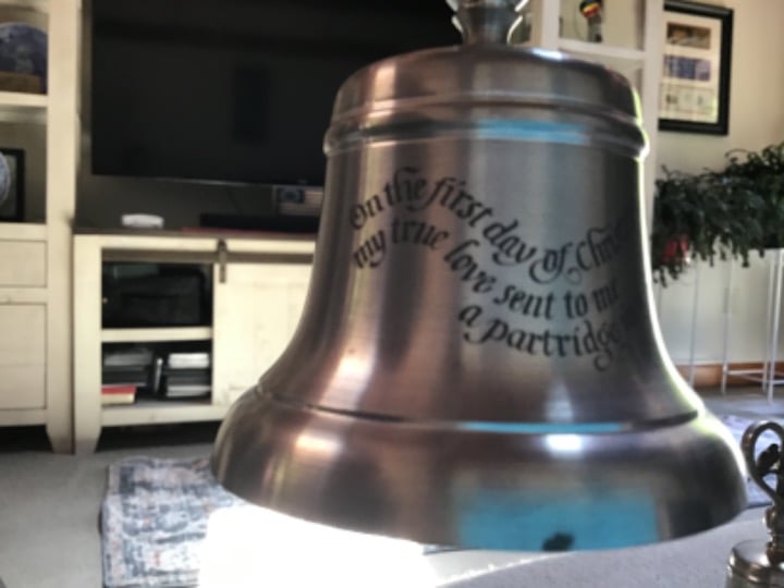 Crown & Rose Pewter Christmas Bells