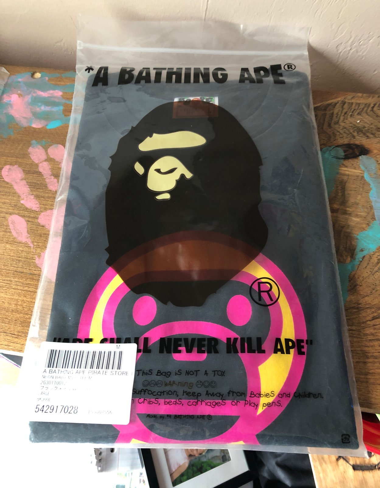 Bape baby milo neon tee