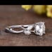 Gold band diamond wedding ring
