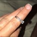 Gold band diamond wedding ring