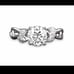 Gold band diamond wedding ring