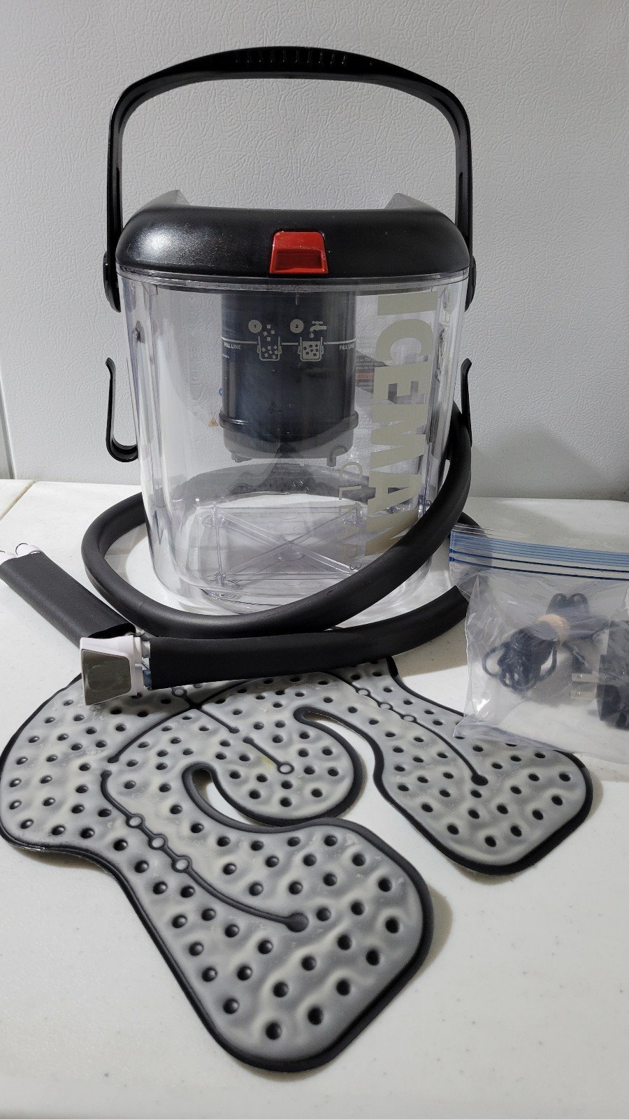 Donjoy Iceman Clear 3 Main Unit with Power Supply Pad Works