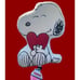 Snoopy valentines pillow
