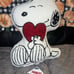 Snoopy valentines pillow