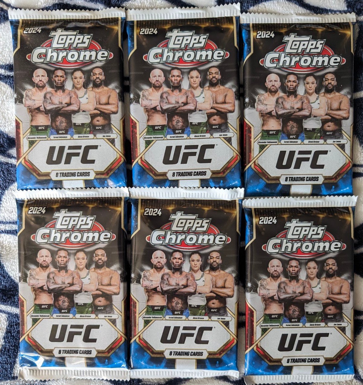2024 Topps Chrome UFC Mega Box Packs x6