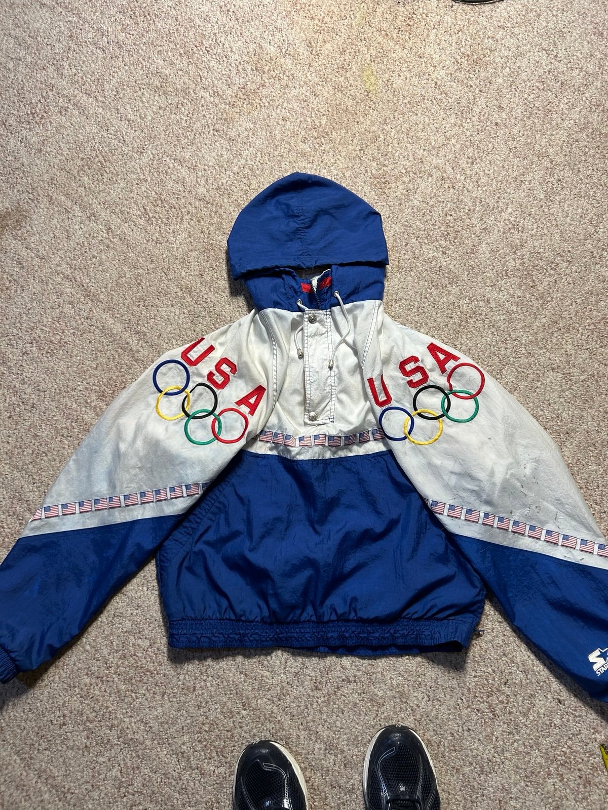 90s USA Olympics starter windbreaker jacket