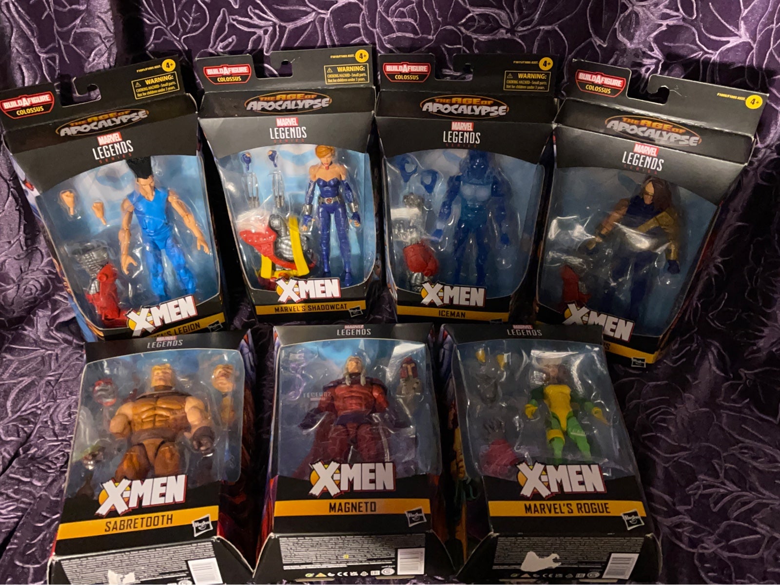 New complete set of 7 Marvel Legends Series X-Men figures build a figure