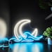 Sunrise Sunset Neon Sign Moon over Sea Neon Light Twilight Wave LED Moonrise