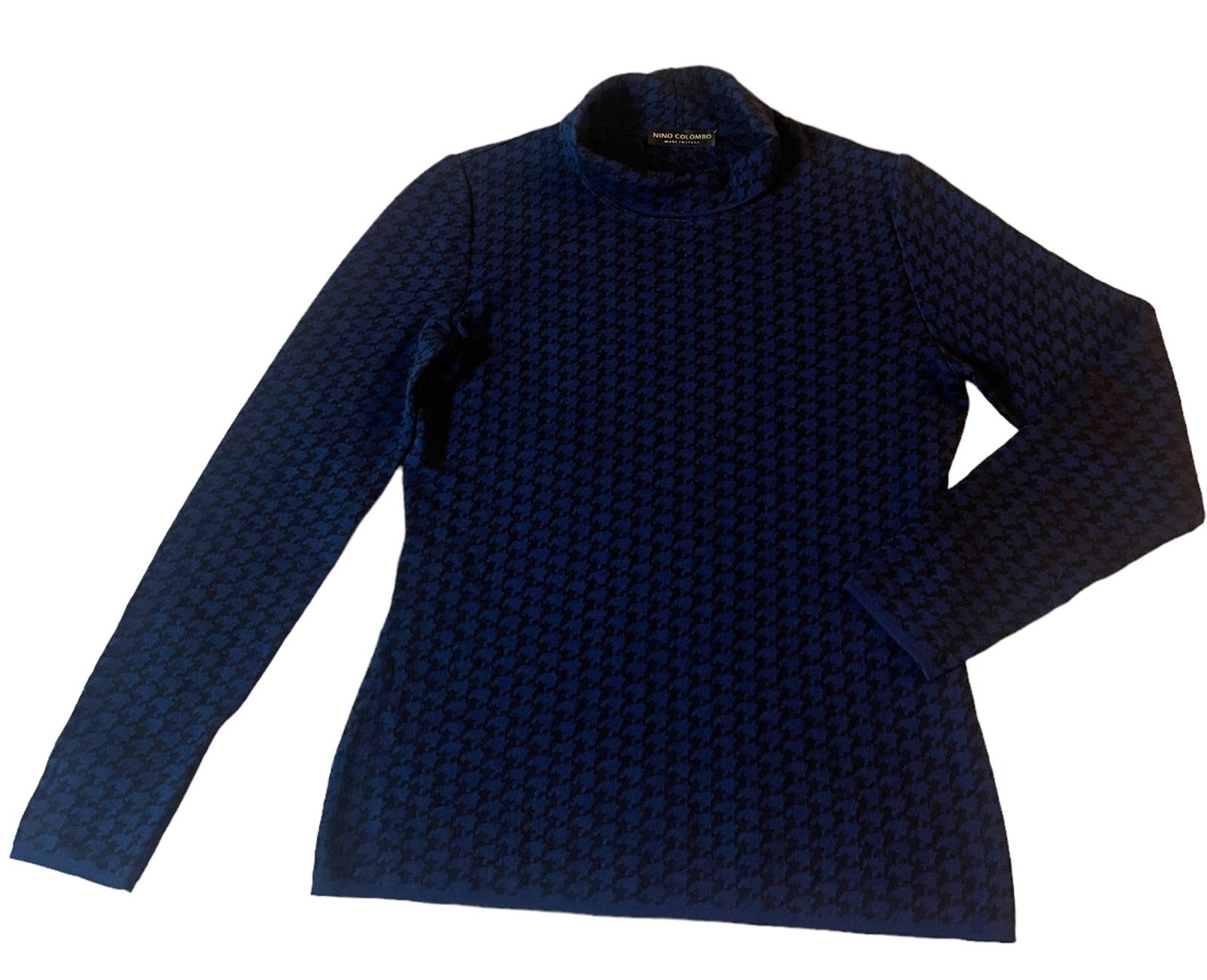 Nino Colombo Made In Italy 100% Merino Wool Long Sleeve Turtleneck Sweater 36