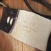 Y2K vintage brown sweet Italian leather belt with fringe and hoops