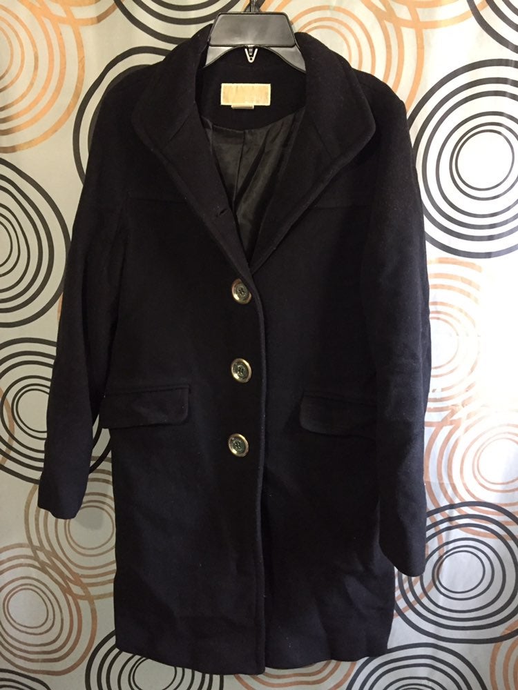 michael kors wool blend coat