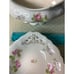 Johnson Brothers England - Antique Gravy Boat Set Floral Gold Accents - Pat.1900