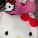 Hello Kitty strawberry blanket and pillow bundle