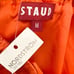 NWT Staud Sydney Satin Halter Open Back Maxi Dress Size M Orange Red Retail 350