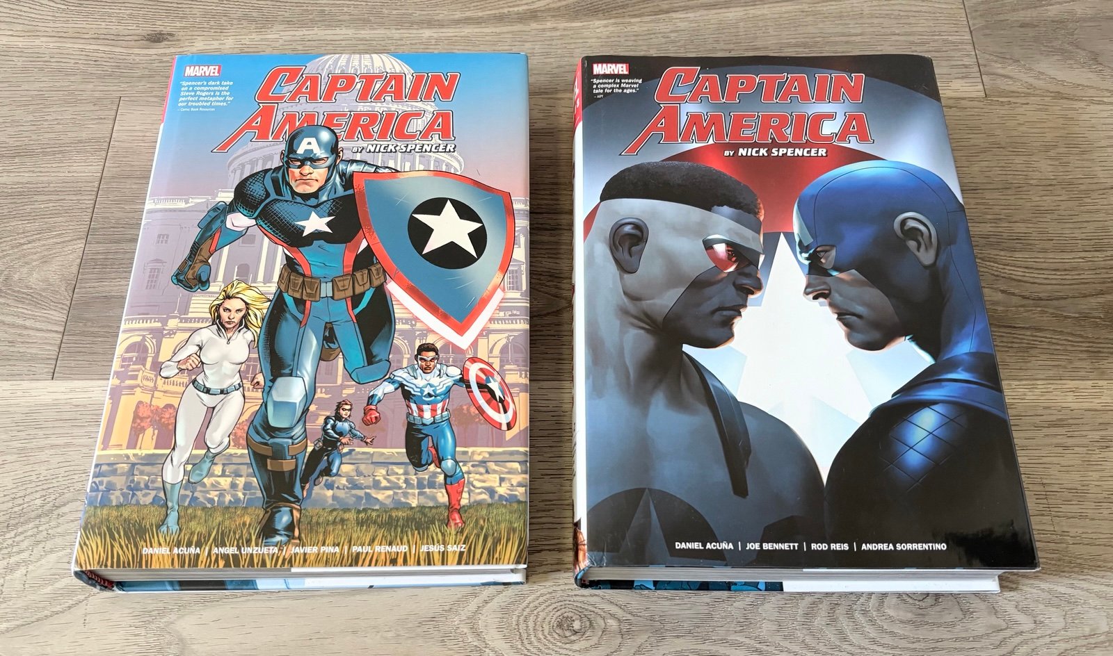 Captain America by Nick Spencer Omnibus Vol 1 & Vol 2 Lot Marvel HC Sam Wilson