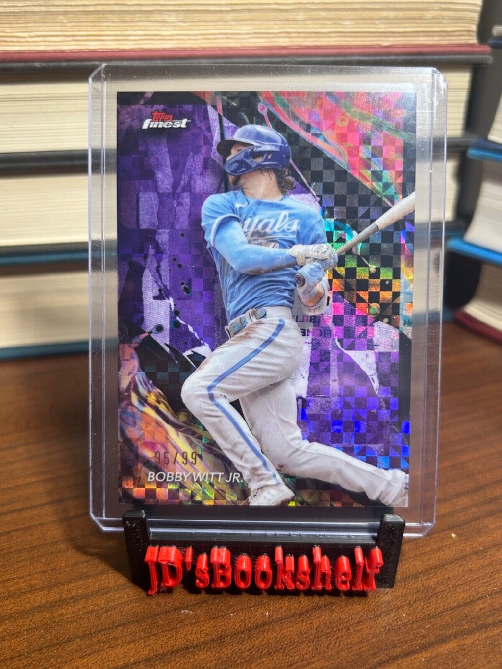 2024 Topps Finest Bobby Witt Jr. #176 Uncommon Purple Checkerboard 95/99 Royals