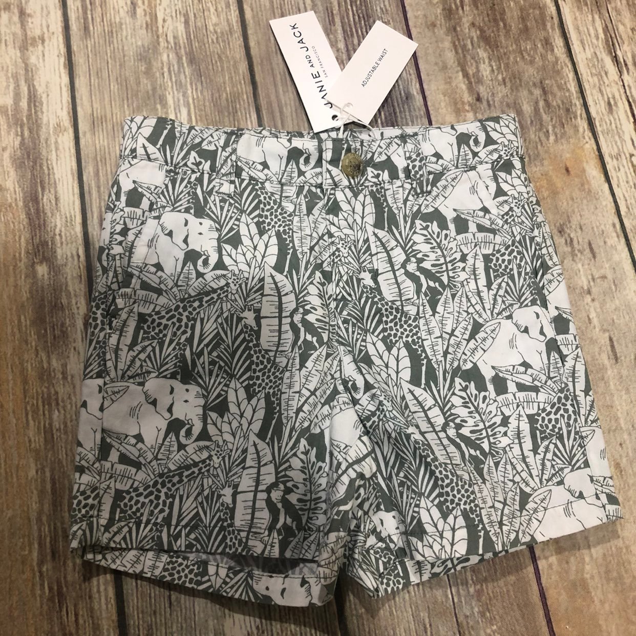 Janie and Jack elephant shorts