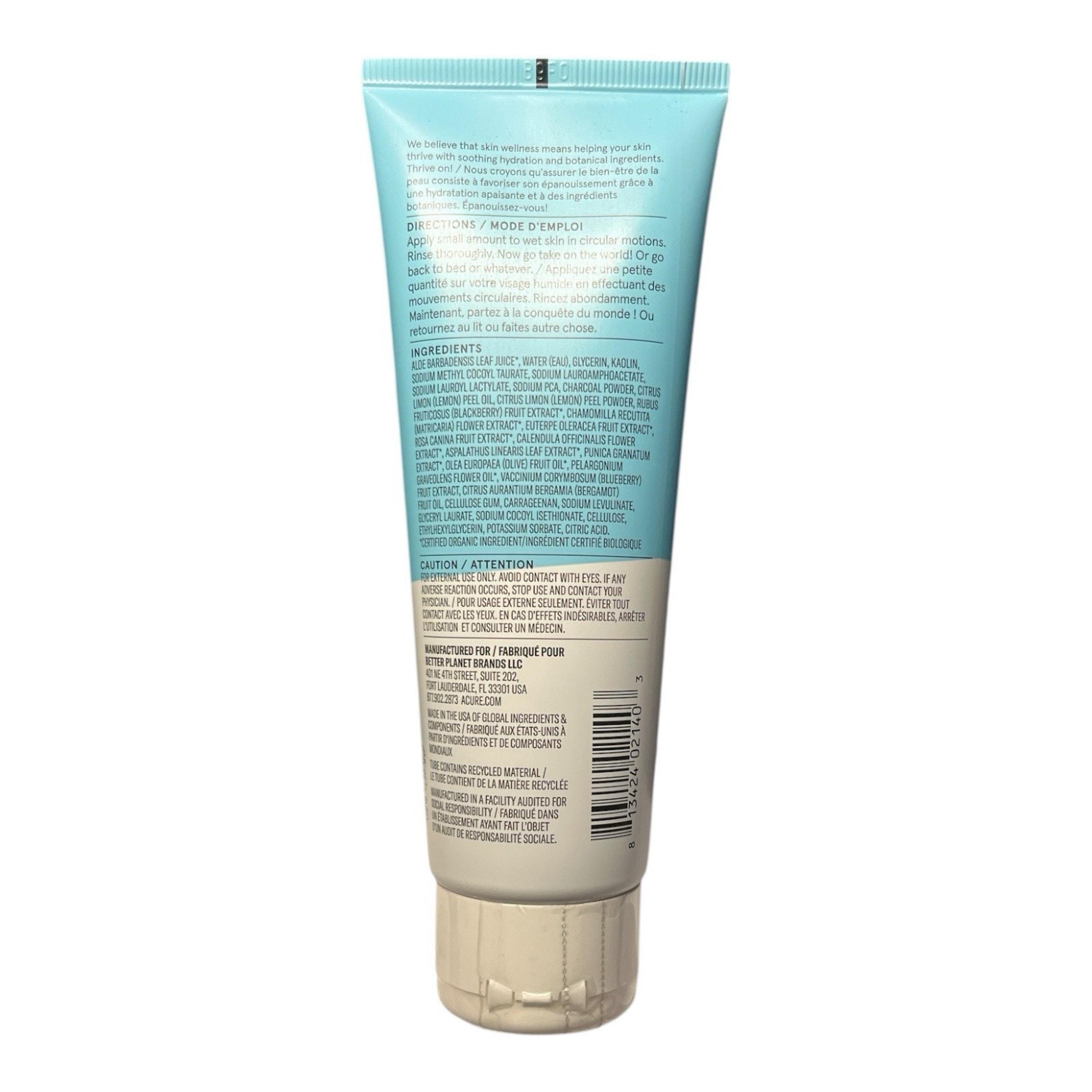 Incredibly Clear Charcoal Lemonade Facial Scrub 4 fl oz | ACURE | Exfoliating